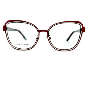 BCBG Max Azaria Maielle Red‎ 52mm New Authentic Eyeglass Frame H20724